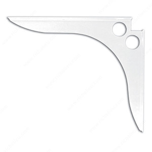 SpeedBrace Countertop Brace - White, Projection - Overall Dimensions 18 in, Height - Overall Dimensions 15 in SpeedBrace Countertop Brace - White, Projection - Overall Dimensions 18 in, Height - Overall Dimensions 15 in