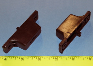 Drawer Slide Spacer Full Extension 1" - 5mm peg, Brown, Bag of 2 Drawer Slide Spacer Full Extension 1" - 5mm peg, Brown, Bag of 2