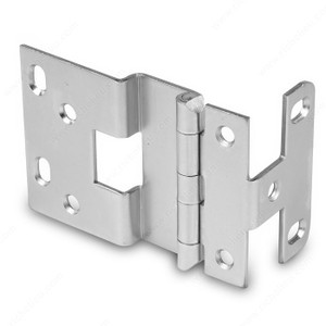 3/8 Overlay Institutional Hinge, Finish Satin Chrome 3/8 Overlay Institutional Hinge, Finish Satin Chrome