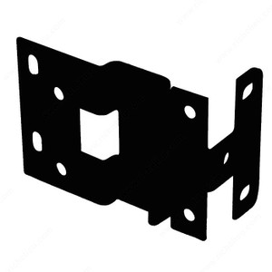 3/4 Overlay Institutional Hinge, Finish Black 3/4 Overlay Institutional Hinge, Finish Black