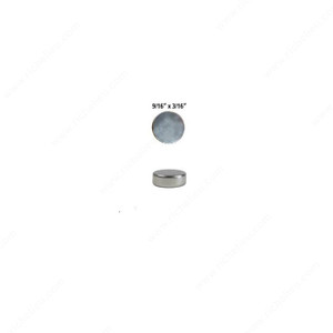 PowerMags for Invisible Magnetic Catches, Thickness 3/16 in, Diameter 9/16 in, Holding Power 6 lbs