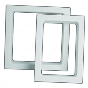 Double Electric Trim Rings, Finish Almond Double Electric Trim Rings, Finish Almond