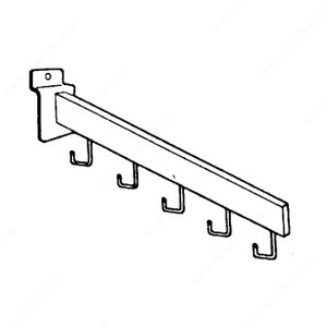 Waterfall Bracket, Width 1/2 in, Height 1 1/2 in, Item Type Waterfall Bracket - 5 Hooks Waterfall Bracket, Width 1/2 in, Height 1 1/2 in, Item Type Waterfall Bracket - 5 Hooks