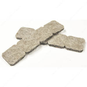 ECO FELTAC - Beige Square Felt Pads,PRO-PACK 5 ECO FELTAC - Beige Square Felt Pads,PRO-PACK 5