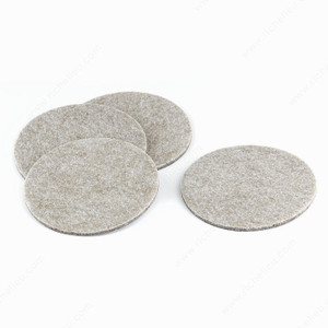 ECO FELTAC - Beige Round Felt Pads, Diameter 102 mm PRO-PACK 2 ECO FELTAC - Beige Round Felt Pads, Diameter 102 mm PRO-PACK 2