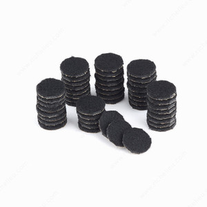 ECO FELTAC - Black Round Felt Pads, Diameter 25 mm PRO-PACK 2