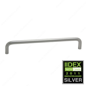Contemporary Brass Pull - 938, Reduces cross- contamination, Center to Center 128 mm, Finish Antimicrobial / Brushed Nickel, Projection - Overall Dimensions 29 mm Contemporary Brass Pull - 938, Reduces cross- contamination, Center to Center 128 mm, Finish Antimicrobial / Brushed Nickel, Projection - Overall Dimensions 29 mm