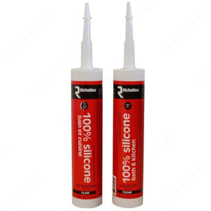 Bathroom & Kitchen 100% Silicone Sealant, 100% Silicone Base, Finish / Color White Bathroom & Kitchen 100% Silicone Sealant, 100% Silicone Base, Finish / Color White