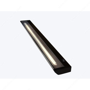 PERNO T5 Fluorescent Task Light - Black Finish, Wood shelf mounting, Watts 14 W, Length 24 1/2 in