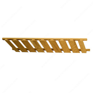Wood Stemware Rack, Width 30 in, Finish Maple Wood Stemware Rack, Width 30 in, Finish Maple