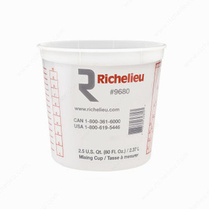 Richelieu Measuring Cup, Volume 80 oz PRO-PACK 5 Richelieu Measuring Cup, Volume 80 oz PRO-PACK 5
