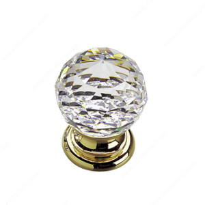 Traditional Brass and Swarovski Crystal Knob - 9933, Material Brass / Swarovski Crystal Traditional Brass and Swarovski Crystal Knob - 9933, Material Brass / Swarovski Crystal