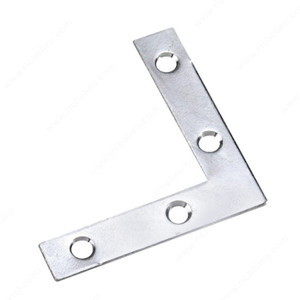 L-shaped connection plate, Width - Overall Dimensions 1/2 in, Length - Overall Dimensions 2 1/2 in L-shaped connection plate, Width - Overall Dimensions 1/2 in, Length - Overall Dimensions 2 1/2 in