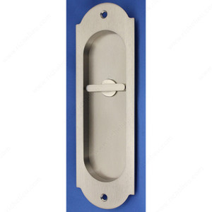Privacy Flush Pull (Thumb Turn) - Arch Style, Door Thickness 1 3/4 in, Finish Chrome Privacy Flush Pull (Thumb Turn) - Arch Style, Door Thickness 1 3/4 in, Finish Chrome