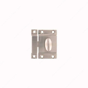 Cupboard Latch - AAA, Solid brass precision forged cabinet latches., Finish Satin Nickel Cupboard Latch - AAA, Solid brass precision forged cabinet latches., Finish Satin Nickel