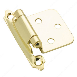 Semi-Concealed Self-Closing Hinge - 134, Finish Brass, Finish Number 130, Type of Hinge Traditional Surface Hinge, Screw/Nail Included / #5 Screw Semi-Concealed Self-Closing Hinge - 134, Finish Brass, Finish Number 130, Type of Hinge Traditional Surface Hinge, Screw/Nail Included / #5 Screw