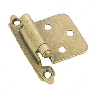 Semi-Concealed Self-Closing Hinge - 134, Finish Chrome, Finish Number 140, Type of Hinge Traditional Surface Hinge, Screw/Nail Included / #5 Screw Semi-Concealed Self-Closing Hinge - 134, Finish Chrome, Finish Number 140, Type of Hinge Traditional Surface Hinge, Screw/Nail Included / #5 Screw