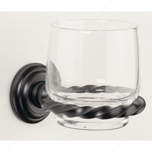 Tumbler Holder - Brittany Series, Finish Satin Black Tumbler Holder - Brittany Series, Finish Satin Black