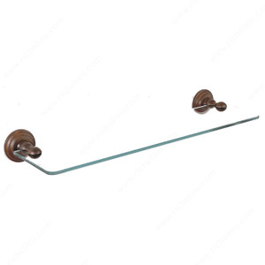 Glass Shelf - Brittany Series, Finish Satin Steel Glass Shelf - Brittany Series, Finish Satin Steel