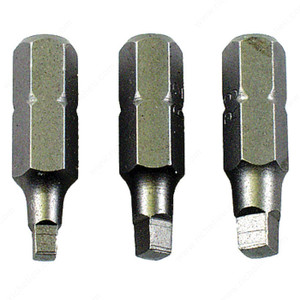 Square Drive - 1/4 Hex Shank, Length 1, Size #2, Compatible Screws #7-8-9 PRO-PACK 5