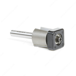 Laminate Trimmer with Euro Square Bearing Router Bit, Laminate trim bit, Cutting Diameter 3/4 in, Cutting Length 5/8 in, Overall Length (L) 2 3/8 in Laminate Trimmer with Euro Square Bearing Router Bit, Laminate trim bit, Cutting Diameter 3/4 in, Cutting Length 5/8 in, Overall Length (L) 2 3/8 in