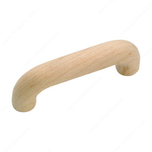 Eclectic Wood Pull - 0541, Finish Unfinished Maple PRO-PACK 5 Eclectic Wood Pull - 0541, Finish Unfinished Maple PRO-PACK 5