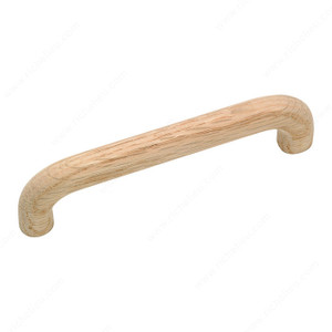 Eclectic Wood Pull - 545, Finish Oak, Unfinished PRO-PACK 2 Eclectic Wood Pull - 545, Finish Oak, Unfinished PRO-PACK 2