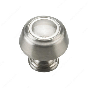 Traditional Metal Knob - 0875, Finish Brushed Nickel PRO-PACK 3 Traditional Metal Knob - 0875, Finish Brushed Nickel PRO-PACK 3