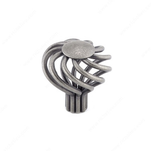 Traditional Metal Knob - 1023, Finish Natural Iron PRO-PACK 2 Traditional Metal Knob - 1023, Finish Natural Iron PRO-PACK 2