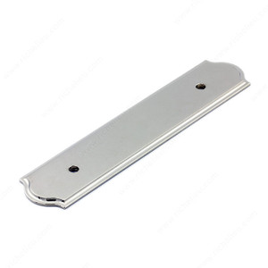Transitional Metal Backplate for Pull -1040, Center to Center 96 mm, Finish Polished Nickel, Length - Overall Dimensions 156 mm PRO-PACK 2