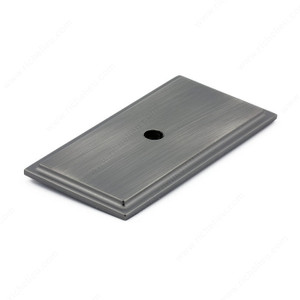 Transitional Metal Backplate for Knob - 1045, Finish Antique Nickel PRO-PACK 3 Transitional Metal Backplate for Knob - 1045, Finish Antique Nickel PRO-PACK 3