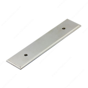 Transitional Metal Backplate for Pull - 1045, Center to Center 96 mm, Finish Polished Nickel, Length - Overall Dimensions 156 mm PRO-PACK 2