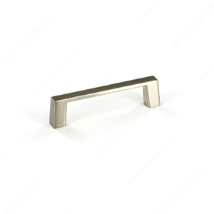 Contemporary Metal Pull - 107, Center to Center 3 in, Finish Brushed Nickel, Projection - Overall Dimensions 21.43125 mm PRO-PACK 3 Contemporary Metal Pull - 107, Center to Center 3 in, Finish Brushed Nickel, Projection - Overall Dimensions 21.43125 mm PRO-PACK 3