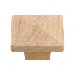 Eclectic Maple Wood Knob - 115, Screw/Nail 8/32 (Included) PRO-PACK 3 Eclectic Maple Wood Knob - 115, Screw/Nail 8/32 (Included) PRO-PACK 3