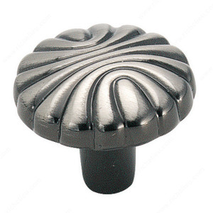 Eclectic Zinc Knob - 1337, Finish Pewter Eclectic Zinc Knob - 1337, Finish Pewter
