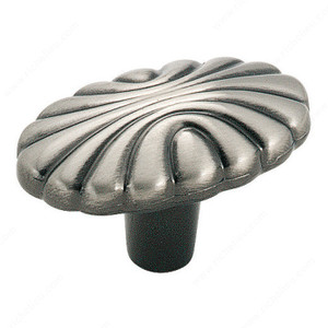 Eclectic Zinc Knob - 1338, Finish Pewter Eclectic Zinc Knob - 1338, Finish Pewter