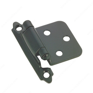 Semi-Concealed Self-Closing Hinge - 134, Finish Black, Finish Number 90, Type of Hinge Traditional Surface Hinge, Screw/Nail Included / #5 Screw PRO-PACK 3