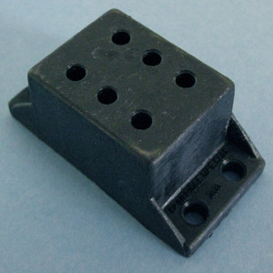 Under mount Drawer Slide Spacer 1-1/4", Black, Pkg of 25