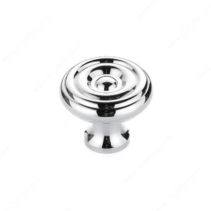 Traditional Brass Knob - 1430, Finish Chrome Traditional Brass Knob - 1430, Finish Chrome
