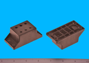 Under mount Drawer Slide Spacer 1-1/4", Brown, Pkg of 25