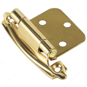 Self Closing Solid Brass Overlay Hinge, in stock 17pc