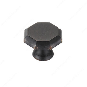Transitional Brass Knob - 146, Finish Brushed Oil-Rubbed Bronze Transitional Brass Knob - 146, Finish Brushed Oil-Rubbed Bronze