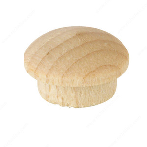 Wooden Screw Plug, Diameter 1/2 in, Drilling Diameter 3/8 in, Finish Maple PRO-PACK 3 Wooden Screw Plug, Diameter 1/2 in, Drilling Diameter 3/8 in, Finish Maple PRO-PACK 3