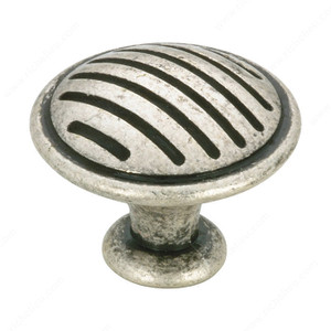 Traditional Metal Knob - 1693, Finish Old Silver, Screw/Nail M4 (Included) Traditional Metal Knob - 1693, Finish Old Silver, Screw/Nail M4 (Included)