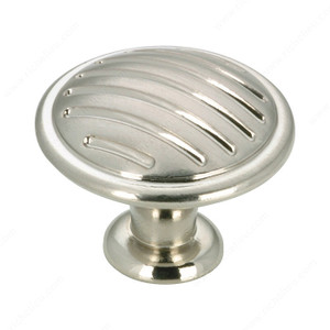 Contemporary Metal Knob - 169, Finish Brushed Nickel Contemporary Metal Knob - 169, Finish Brushed Nickel
