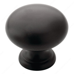 Allison Brass Knob - 1950, Finish Natural Bronze, Diameter - Drilling Dimensions 1 1/4 in