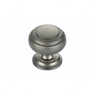 Traditional Metal Knob - 2030, Finish Brushed Nickel PRO-PACK 2 Traditional Metal Knob - 2030, Finish Brushed Nickel PRO-PACK 2