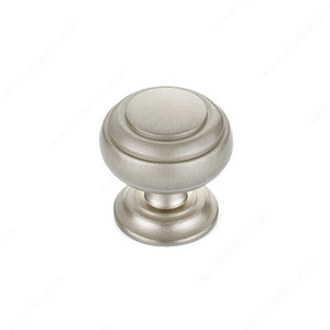 Traditional Metal Knob - 2030, Finish Brushed Satin Nickel PRO-PACK 5 Traditional Metal Knob - 2030, Finish Brushed Satin Nickel PRO-PACK 5