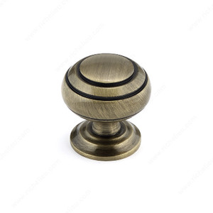Traditional Metal Knob - 2030, Finish Antique English PRO-PACK 2 Traditional Metal Knob - 2030, Finish Antique English PRO-PACK 2