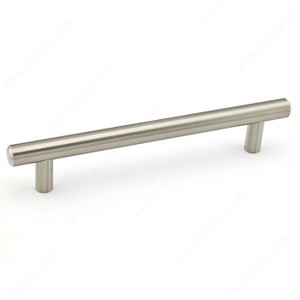 Contemporary Metal Pull - 205, RoHS compliant, Center to Center 160 mm, Finish Brushed Nickel PRO-PACK 2
